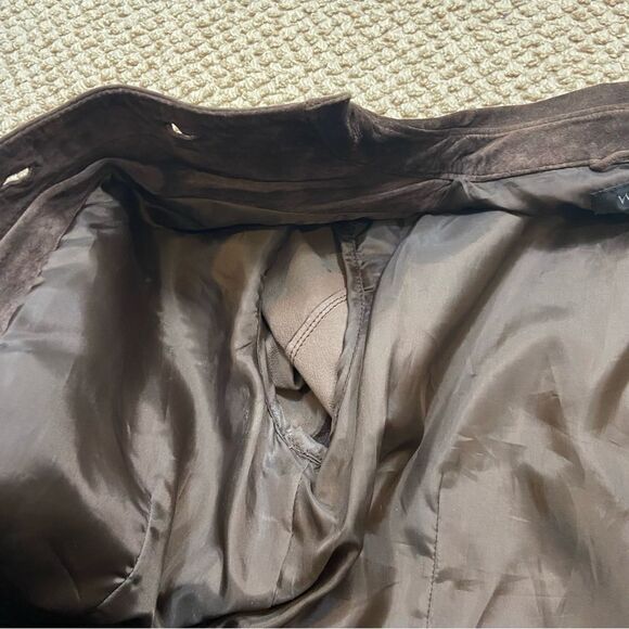 Ladies Willi Smith Brown Leather‎ Shirt Jacket Lined Size Small - Picture 10 of 13